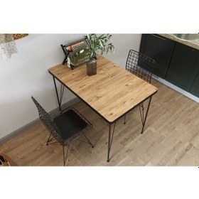 Resim Ebrar 60*90 İki kişilik Mutfak Balkon Bahçe Kafe MASA TAKIMI 