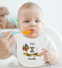 Resim Bitmeyen Kartuş Bebek Body Zıbın Ve Mama Önlüğü 