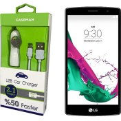 Resim Case Man LG G4 Beat Araç Şarj Cihazı Adaptör + Data Kablosu Hızlı Şarj Özellikli 