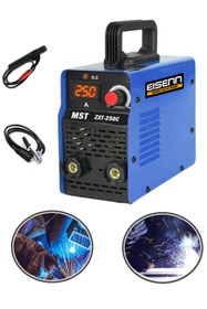 Resim Eisenn Alman Blue Weld 250 Amp Turbo Fan Çift Kartlı Sistem Otomatik Korumalı Invertör Kaynak Makinası 