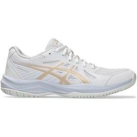 Resim Asics 1072a107-103 Upcourt 6 Kadın Voleybol Ayakkabısı Beyaz 