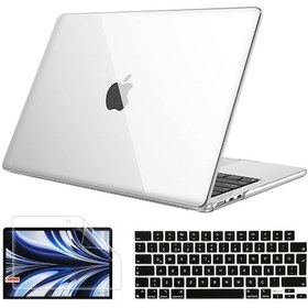 Resim NovStrap Macbook Uyumlu Air Uyumlu 13.6 inç 2022 M2 Çip A2681 Uyumlu Kılıf Parlak-Siyah Klavye Kılıfı-Film 
