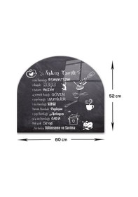 Resim Decorita Cam Ocak Arkası Koruyucu | Oval Şekilli | Aşkın Tarifi 