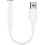 Resim Samsung Typ-c Için 3.5mm Aux, Kulaklık Ve Mikrofon Adaptörü, Siyah / Beyaz 