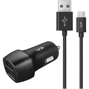 Resim Linktech C491 Araç Şarj Aleti Ve Micro Usb Kablo Set 2.4a Çift Girişli Lch-c491 