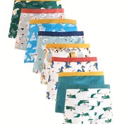 Resim 8 Paket LJMOFA Erkekler Boxer Briefs - Karikatür Baskı, Yumuşak, Orta Esneklik, Tüm Mevsimler için Örgü Kumaş İç Çamaşırı, Dar Kesim, Rahat Stil, Küçülmez - Torun ve Oğul için Mükemmel Hediye 