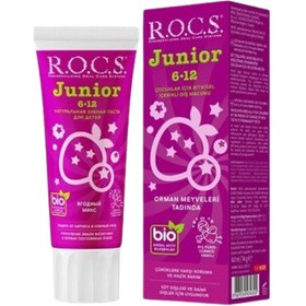 Resim ROCS Junior 6-12 Yaş Diş Macunu - Orman Meyveleri Tadında 60 ml 