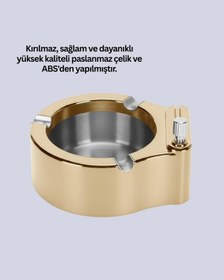 Resim Gld-spt- Çakmak Entegreli Küllük Yeniden Doldurulabilir Metal Gövde 
