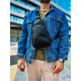 Resim AyrStore CNT008 - Cilt Deri Erkek Omuz Çantası Sıyah 