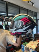 Resim Dnc Motor Aksesuar Wosen Güneş Gözlüklü Çene Açılır Kask Kadın ( Mor) 