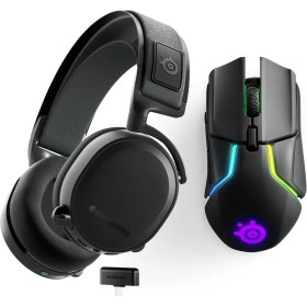 Resim Steelseries Arctis 7+ Plus Wireless Kablosuz Gaming Kulaklık + Rival 650 Kablosuz Oyuncu Mouse 