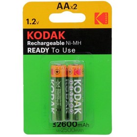 Resim Kodak Şarj Edilebilir Ni-MH AA Pil 2600 mAh (2 Adet) 
