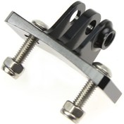 Resim Siyah-alüminyum Mini Tripod Başkanı Kask Sabit Adaptör Dağı Gopro Hero 10 9 8 7 6 5 Insta360 One R Eylem Kamera Bisiklet Bisiklet 