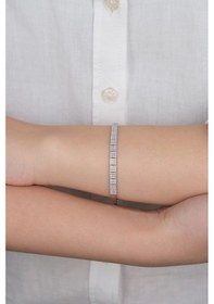 Resim Güzide Kuyumcu 14 Ayar Beyaz Altın Taşlı Düğün Seti 91 