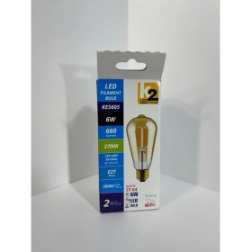 Resim K2 LED Fılament Bulb Rustik Ampül KE605 