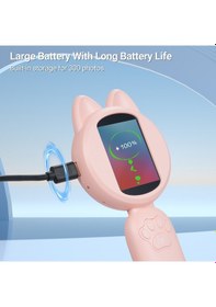 Resim Padalink Çocuklar İçin El Tipi Dijital Büyütec - 2.0" Ips Ekran, 8 Led Işık, 4x Büyütme, Bilim Deneyi Oyuncak, Gömülü Batarya, Pembe Hm020b Pembe 