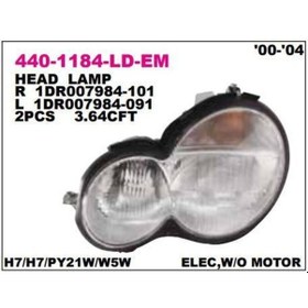 Resim Depo-440-1184l-ld-em - Far Mercedes W203 Sol Sport Coupe 