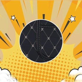 Resim Dashanshop Siyah Beyaz Araç Kolçak Koruyucu Depoluz Cepli Antikick Mat Evrensel Dayanıklı 