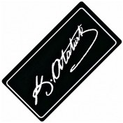 Resim Atatürk İmzası Yazılı Sök-tak-pratik Vantuzlu Yeni Nesil Dekor Pl 