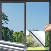 Resim 1 adet PVC Pencere Gizlilik Filmi, Isı Yalıtım Filmi, Tek Yönlü Görüş, Güneş Koruyucu, Elektrostatik, Yapıştırıcı Gerektirmeyen Cam Filmi, Ev Balkonu Karartma Filmi, Güneş Işığı Engelleyici, RV Pencereleri, Kampçılara, Evler, Odalar, Ofisler için Uygun 