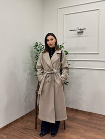 Resim Merlin Astarlı Bej Kaşe Kaban - 36 