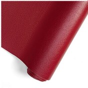 Resim 137 Cm 54 İnç Kendinden Yapışkanlı Deri Tamir Yama Seti Dıy Su Geçirmez Deri Wine Red 137x50cm 
