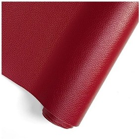 Resim 137 Cm 54 İnç Kendinden Yapışkanlı Deri Tamir Yama Seti Dıy Su Geçirmez Deri Wine Red 137x50cm 