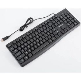 Resim Wozlo WZ-803 Yumuşak Tuşlu USB Klavye - Siyah - Fiber Doku 