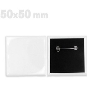 Resim Kare Rozet - 250 Adet 50x50mm Uv Baskıya Uygun 