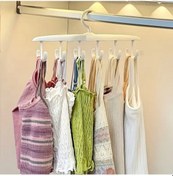 Resim 1 Adet Yer Tasarruflu 6 Kancalı Plastik Dolap İçi Düzenleyici Pratik Askı 