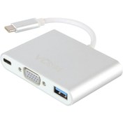 Resim Vcom CU426M Type-C-M To Vga-F Usb 3.0-F Type-C-F Çevirici Vcom CU426M Type-C-M To Vga-F Usb 3.0-F Type-C-F Çevirici