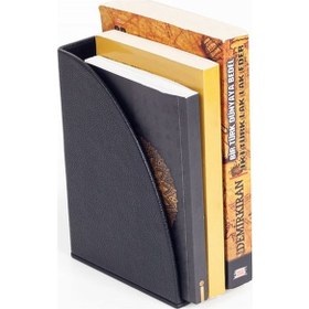 Resim Turgut Office Deri Kitap Tutucu Siyah 
