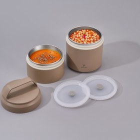 Resim Aryıldız Bento Katlı Lunch Box Haki 1200 ml 