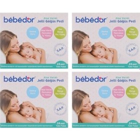Resim Bebedor Aloe Veralı Jelli Göğüs Pedi 24 Adet - 4 KUTU 
