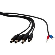Resim S-Link Sl-Dc610 4 Lü Power Kırmızıvesiyah Kablo 