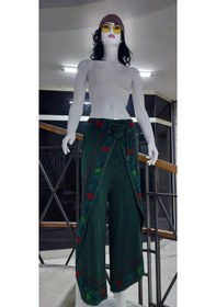 Resim Eren Style Otantik Nakış İşlemeli Harem Şalvar Pantolon Yeşil 
