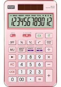 Resim Kraf Hesap Makinesi Masaüstü 12 Hane Hm-170 Pk Pembe 