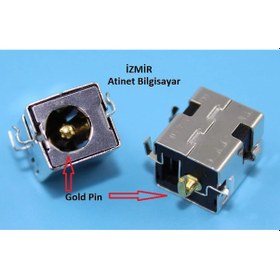 Resim Asus X54 X54C X54H X54Hr Power Dc Jack Şarj Soketi Gold Pin 