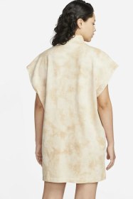 Resim Nike Sportswear Women's Oversized Fit Washed Jersey Dress Kadın Oversize Elbise Tişört Bej Bej 
