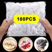 Resim 100 Adet Kalınlaştırılmış Tek Kullanımlık Plastik Yiyecek Kapakları - Şeffaf, Geri Çekilebilir Sarma için Artan Yiyecekler, Meyve & Sebzeler - Buzdolabı & Tezgah Depolama için İdeal Mutfak Düzenleyici, Yiyecek Saklama 
