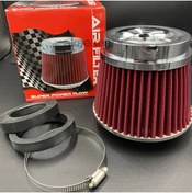 Resim carlone Ayarlanabilir Çaplı Açık Hava Filtresi Geniş Krom Başlı Kırmızı Renk - Süper Ses Yüksek Performans 