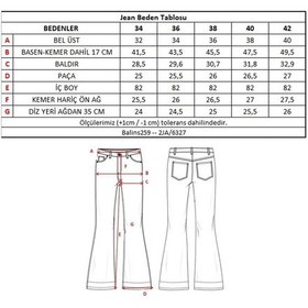 Resim 5 Cep Geniş Paça Pantolon Mavi 