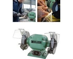 Resim Graizer Alman TURBO-3000 Çark Motoru Zimpara Balta Bıçak Bileme Makinesi Tas Motoru Taslama 