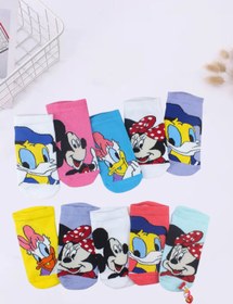 Resim WORTHY SOCKS 10 Lu Çocuk Sevimli Disney 6- 9 Yaş Uyumlu Çocuk Patik Çorap Seti 10 Çift 