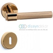 Resim Axel-t Kapı Kolu Rozetli Altın - Oda Tipi 