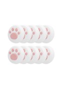Resim Konesam Ps4/xbox One/switch Uyumlu Kedi Parmaklıklı Silikon Joystick Kapağı - Kaymazsız, Koruyucu, Yumuşak Dokunuş 10 Adet, Açık Renkli Beyaz/pembe 