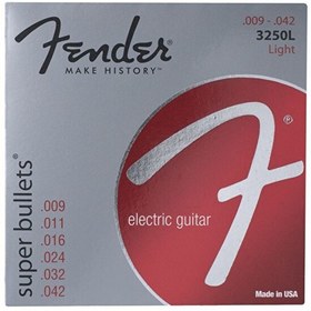Resim Fender Super Bullet Strings Nickel Plated Steel Bullet End 3250L .009-.042 Elektro Gitar Teli 