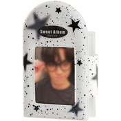 Resim Sones Hisocute Kare Fotoğraf Albümü Kızlar 3 İnç Kartpostal Albüm Tutucu Öğrenci Polaroid Koleksiyon Düzenleyici Siyah Yıldızlar 