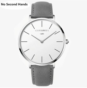 Resim Lumaworld Chronos Erkek Ultra İnce Klasik Büyük Kadranlı Ch0238yhuı Su Geçirmez Deri Kordonlu Günlük Kol Saati Altın 