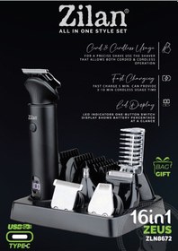 Resim Zln8672 16 Sı 1 Arada Zeus Saç/sakal Seti 